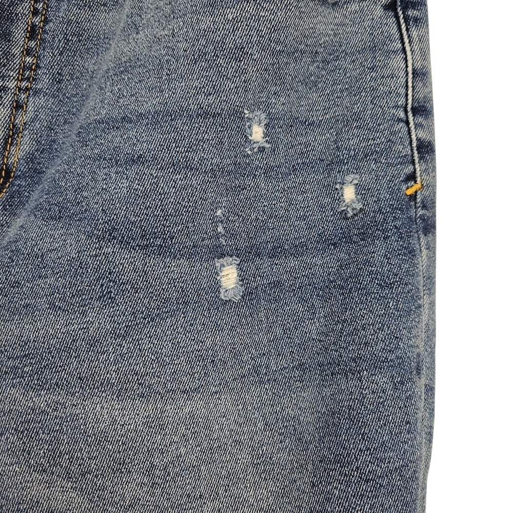 Pilcro Cigarette Slim Straight Jeans High Rise Dark Wash Distressed Denim 31 - Picture 4 of 14
